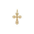 Diamond Cross Pendant In 14K Gold that measures 55.50x33.45mm and radiant with 5/8 ct. tw. Polished to a brilliant shine.