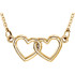 Both whimsical and significant, this double heart pendant is a thoughtful gift for the one you love. Expertly crafted in 14K Gold, two free-formed hearts are forever linked together, both side by side, in a design that showcases meaning and movement. Polished to a brilliant shine, these hearts suspend freely along an 18.0-inch cable chain that secures with a spring ring clasp.