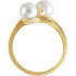 This Akoya cultured pearl and diamond ring is an elegant look of your love she'll treasure for many years to come.