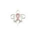 Pink Pourri™ Breast Cancer Awareness Lapel Pin In Sterling Silver measures 27.00x23.00mm and has a bright polish to shine.