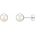Simple yet breathtaking, these pearl stud earrings are perfect for any occasion.