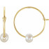 Meant to be hers, these pearl hoop earrings complement her upbeat personality.