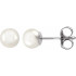 Simple yet breathtaking, these pearl stud earrings are perfect for any occasion.