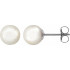 Simple yet breathtaking, these pearl stud earrings are perfect for any occasion.