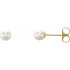 Simple yet breathtaking, these pearl stud earrings are perfect for any occasion.