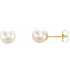 Simple yet breathtaking, these pearl stud earrings are perfect for any occasion.