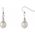 Simply enchanting, these pearl drop earrings complement her feminine style.