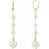 Stunning like her, these pearl drop earrings complement her bright personality.