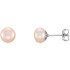 Add these cute pink freshwater cultured pearl earrings to your wonderful collection.