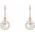 An elegant look, these drop earrings catch the eye and captivate.