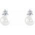 A classic accessory representing her June birthday, these sophisticated pearl stud earrings make any occasion special.