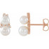 These freshwater cultured pearl ear climbers are perfect worn alone or paired with a pearl necklace for a posh look.