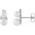 These freshwater cultured pearl earrings are perfect worn alone or paired with a pearl necklace for a posh look.