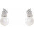 Add these cute pearl & diamond drop earrings to your wonderful collection.