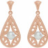 These unique earrings are crafted in 14k rose gold and make the perfect gift for any occasion!