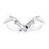 Bask in the glow and chic shimmer of this on-trend diamond "V" ring.