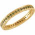 This green diamond eternity band is a signature look of love. 
