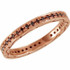 This red diamond eternity band is a signature look of love. 