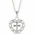 This heart with cross youth 16-18" adjustable necklace has an elegant design in sterling silver. Pendant measures 15.50x11.70mm and has a bright polish to shine.