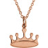 Fit for a queen, this crown pendant is a regal addition to her wardrobe.