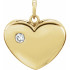 Express your feelings with a diamond heart pendant.