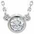 Show off your eye for sophisticated style with this diamond pendant in platinum.