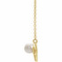 Make a bold and modern fashion statement with this cultured freshwater pearl vintage-inspired bar necklace in 14k yellow gold.

Cultured freshwater pearl measure approximately 4.5mm to 5mm in diameter.

This distinctive pendant comes suspended on a 14k yellow gold chain in your choice of lengths (16" or 18"), secured with a ring clasp. Just send us a message and let us know if you want a 16 or a 18 inch chain.

The pendant necklace is also available in other metals. 