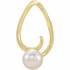 Modern and alluring, this freeform pearl pendant is destined to be admired. Created in 14K yellow gold, this sumptuous style showcases a luminous 5.5mm cultured freshwater pearl. Polished to a brilliant shine.