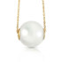  This gorgeous, affordable pearl necklace is perfect for you or a loved one. Forged by hand with passion and precision, this piece is a pure example of how beautiful it is when gemstones and gold come together to form exquisite jewelry that will dazzle the eye and last for generations to come. Available in 14K yellow, white or rose gold.