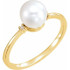 A smart look for day or night, this pearl and diamond ring brings your unique personality to the forefront.