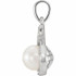 A smart finish to any already-elegant look, this sophisticated pearl and diamond pendant is certain to be adored. Fashioned in platinum, this dainty accent piece features an 6.0-6.5mm cultured freshwater pearl with round cut diamonds. Blissful with .07 ct. t.w. of diamonds and a bright polished shine.