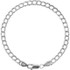 Add some sparkle to your wrist with this stunning Sterling Silver 4 mm Curb Charm 7" Bracelet.