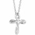 This elegant and timeless piece is perfect for any occasion. Crafted with care and attention to detail, this 15-inch youth necklace features a beautiful cross pendant that is sure to catch the eye.