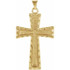 Show off your faith with this stunning 18K yellow gold cross pendant.