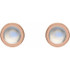 A jewelry box must-have, these moonstone stud earrings pair well with most any attire.