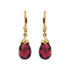 Briolette Brazilian Garnet Earrings In 14k Yellow Gold measures 12x8mm in this perfectly essential pair of earrings.