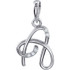 .025 CTW Natural Diamond Initial A Pendant In 14K White Gold