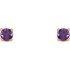 Keep life colorful with the happy hue and standout style of these amethyst gemstone earrings.