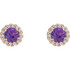 Keep life colorful with the happy hue and standout style of these amethyst gemstone earrings.