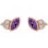 Keep life colorful with the happy hue and standout style of these amethyst gemstone earrings.