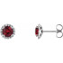 The birthstone of July, rubies symbolize royalty, power and passion, and are said to bring vitality, courage, romance and friendship to those who wear them. These brilliant ruby earrings are the perfect piece for your special someone.