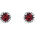 The birthstone of July, rubies symbolize royalty, power and passion, and are said to bring vitality, courage, romance and friendship to those who wear them. These brilliant ruby earrings are the perfect piece for your special someone.