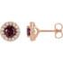 The birthstone of July, rubies symbolize royalty, power and passion, and are said to bring vitality, courage, romance and friendship to those who wear them. These brilliant ruby earrings are the perfect piece for your special someone.