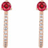 The birthstone of July, rubies symbolize royalty, power and passion, and are said to bring vitality, courage, romance and friendship to those who wear them. These brilliant ruby earrings are the perfect piece for your special someone.