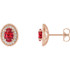 The birthstone of July, rubies symbolize royalty, power and passion, and are said to bring vitality, courage, romance and friendship to those who wear them. These brilliant ruby earrings are the perfect piece for your special someone.