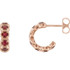 The birthstone of July, rubies symbolize royalty, power and passion, and are said to bring vitality, courage, romance and friendship to those who wear them. These brilliant ruby earrings are the perfect piece for your special someone.