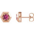 Take your look from ready to resplendent with these pink tourmaline earrings.