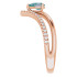 A colorful way to show your love, this alexandrite ring in 14k rose gold is the start of something beautiful.