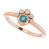 A colorful way to show your love, this alexandrite ring in 14k rose gold is the start of something beautiful.