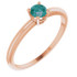 A colorful way to show your love, this alexandrite ring in 14k rose gold is the start of something beautiful.